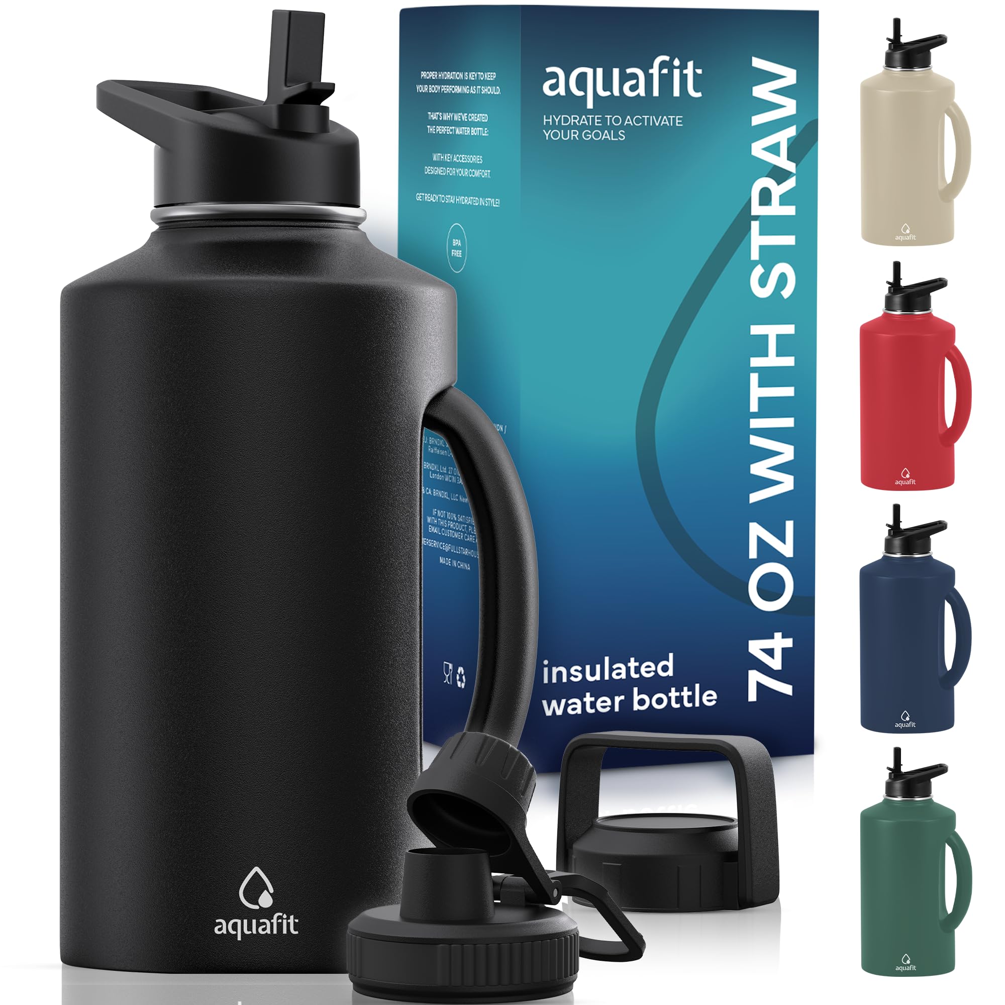 Amazon.com: AquaFit Water Bottles: Stainless Steel